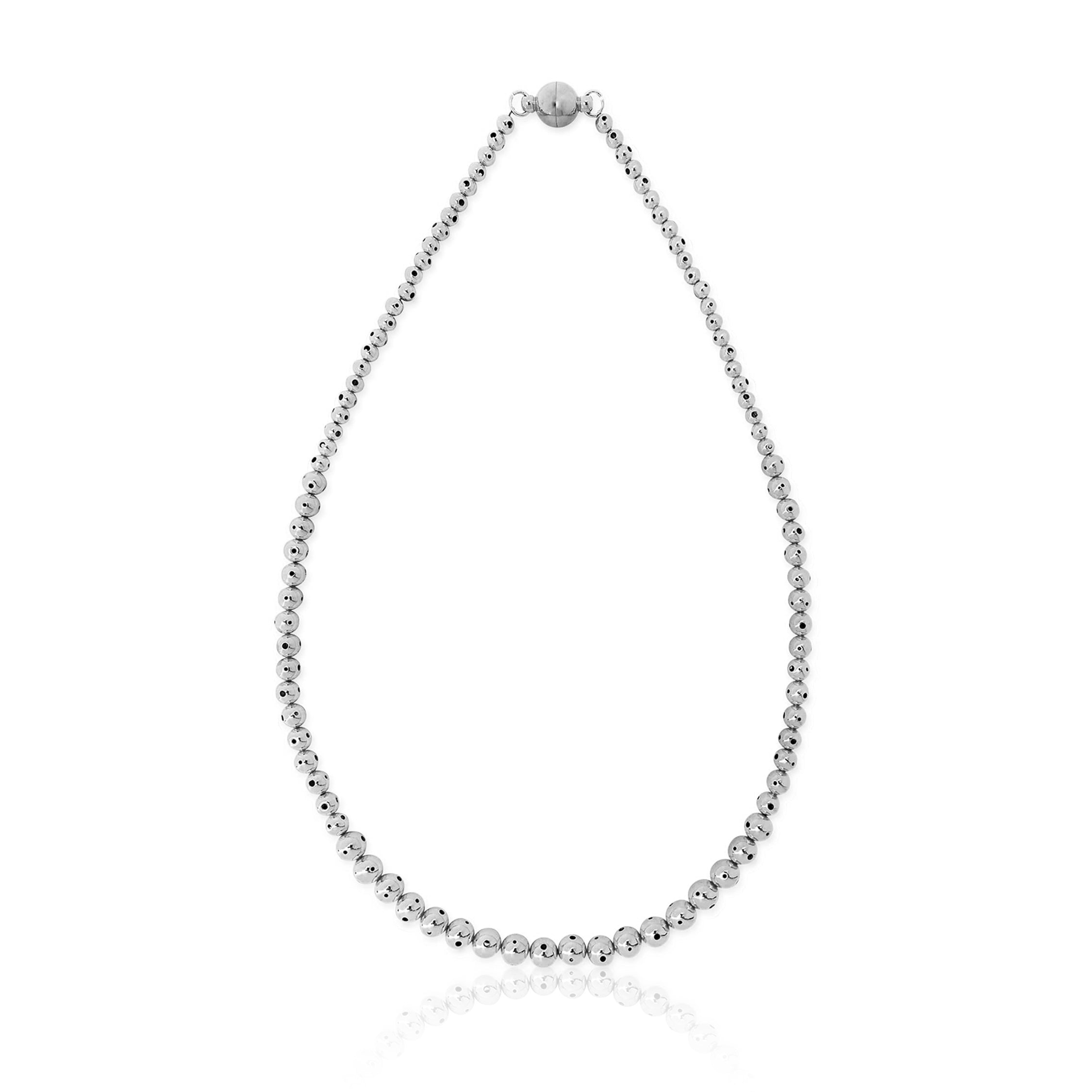 MAGDALENA DOUBLE NECKLACE SILVER