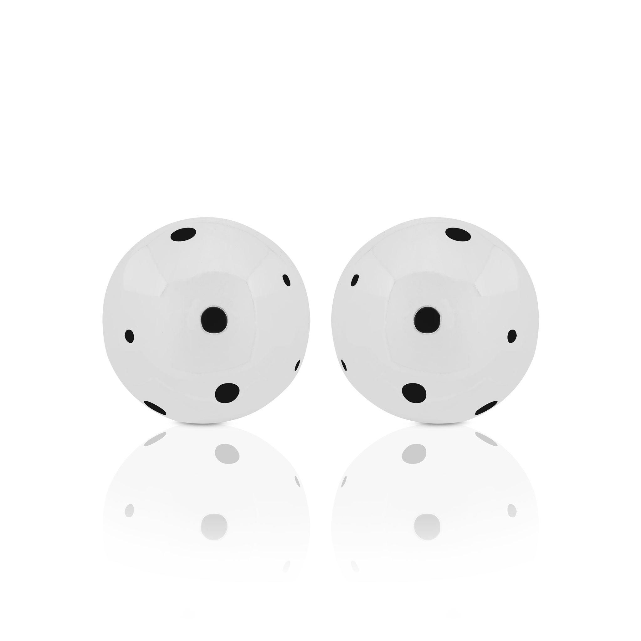 BOLD SMALL BALL EARRINGS SILVER - Paula Mendoza Jewelry Colombia