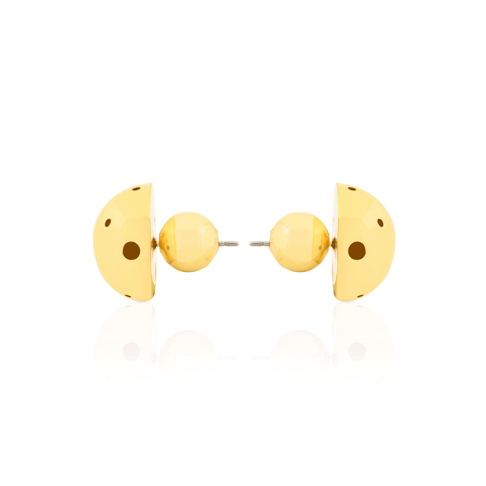 BOLD SMALL BALL EARRINGS - Paula Mendoza Jewelry Colombia