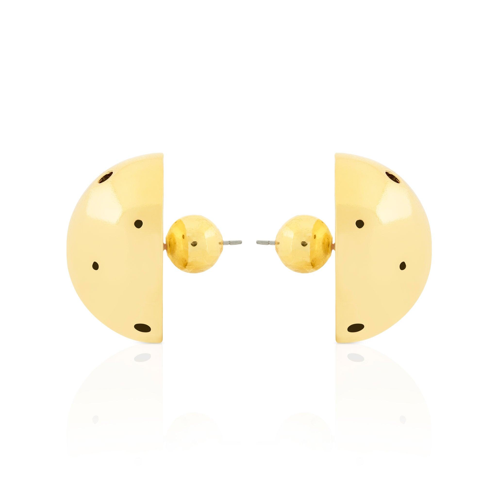 BOLD BIG BALL EARRINGS - Paula Mendoza Jewelry Colombia