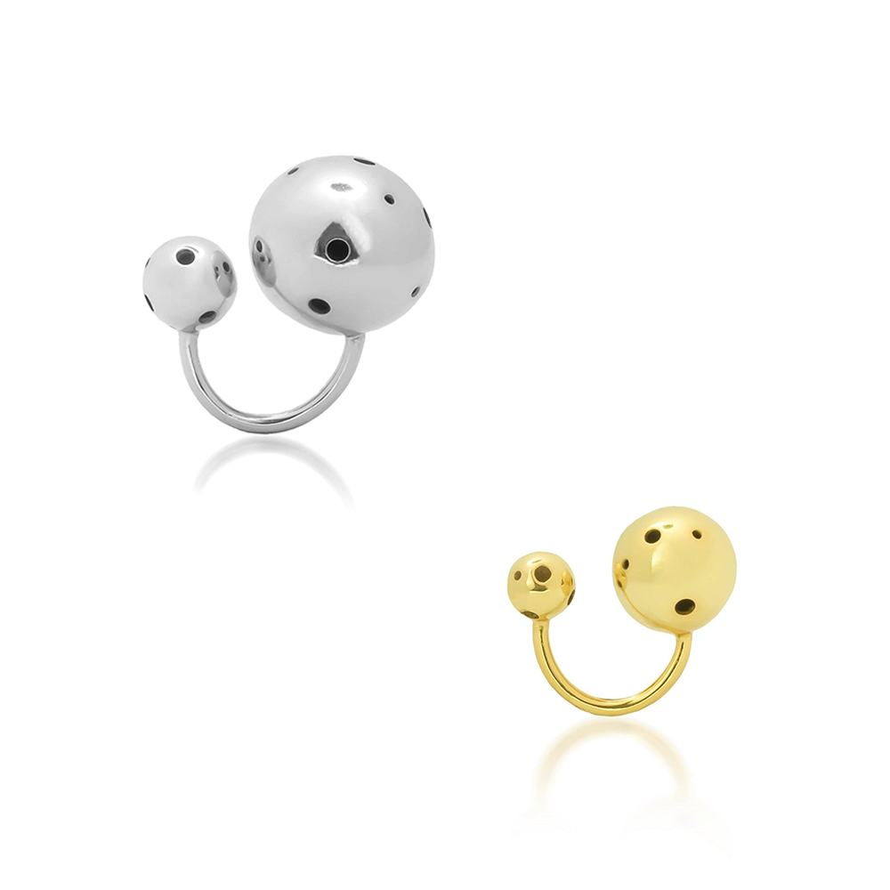 SET BUBBLE RING & EAR CUFF