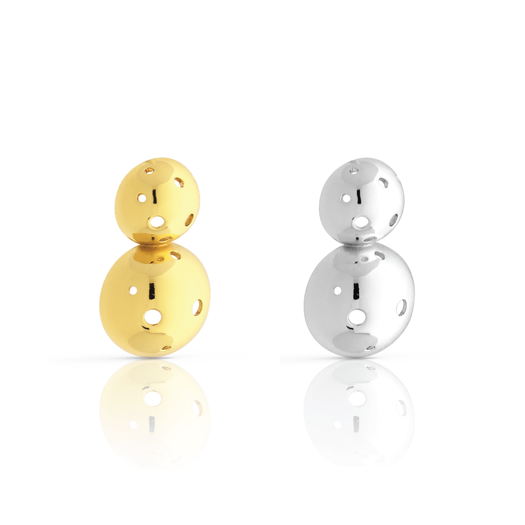 SET BROCHE NABU SILVER + GOLD