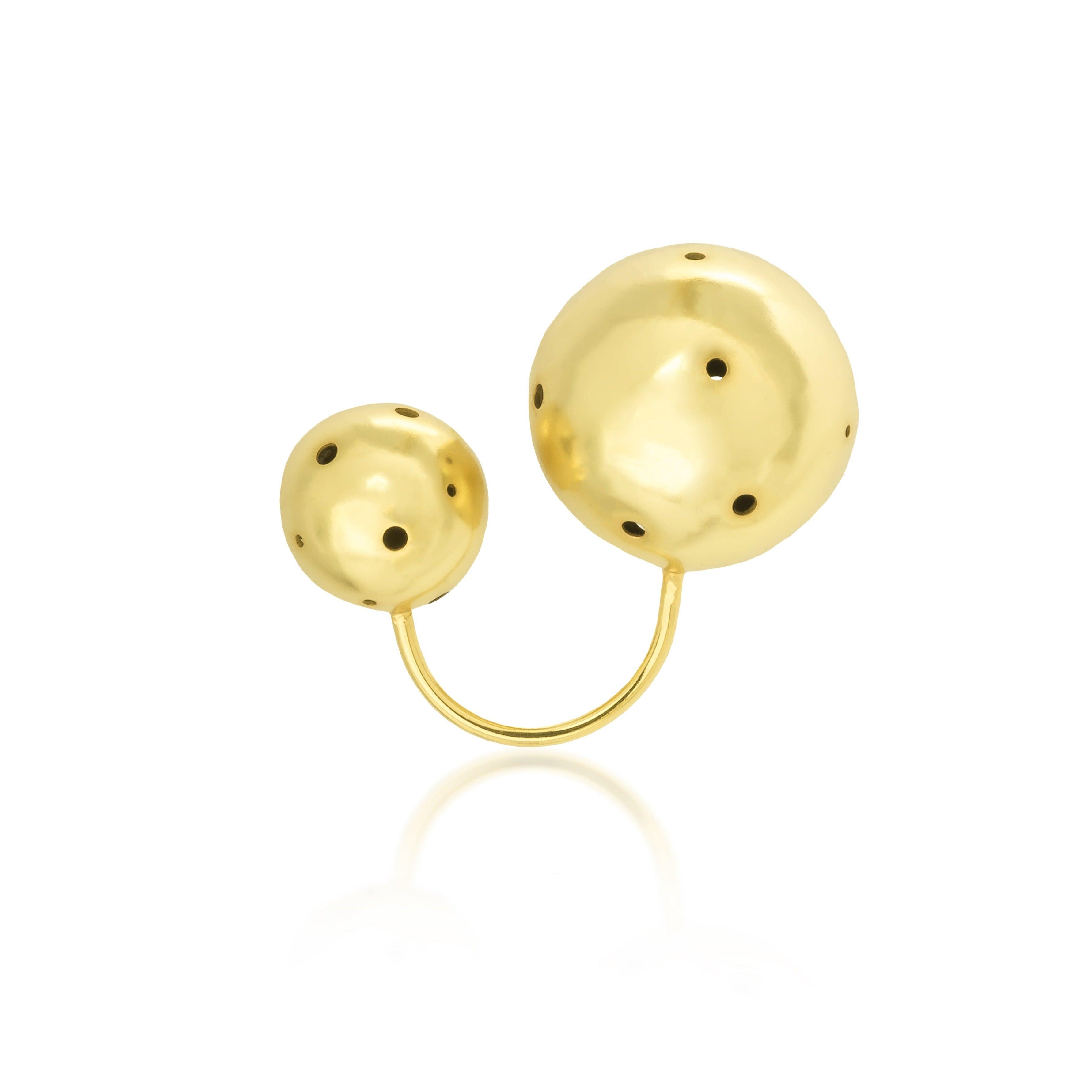 BIG BUBBLE RING & EARCUFF - Paula Mendoza Jewelry Colombia