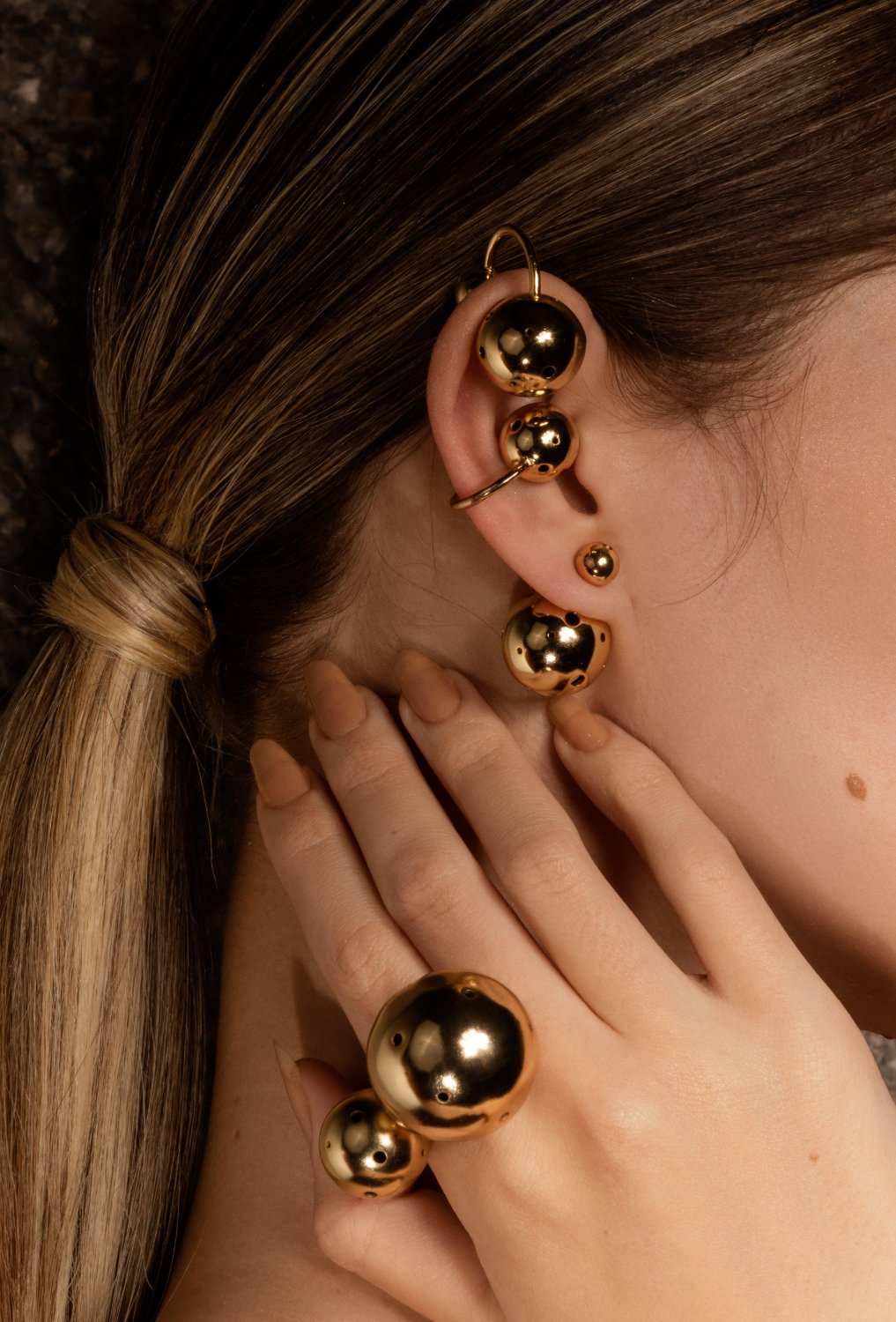 SMALL SPHERE EARRINGS - Paula Mendoza Jewelry Colombia