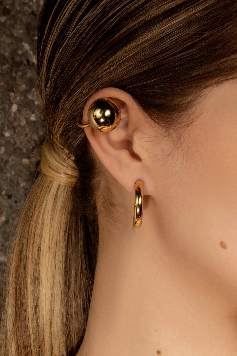 MEDIUM BUBBLE RING & EARCUFF - Paula Mendoza Jewelry Colombia