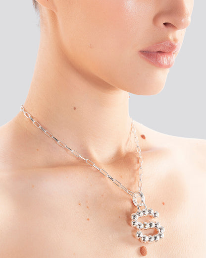 COLLAR LETRAS SILVER