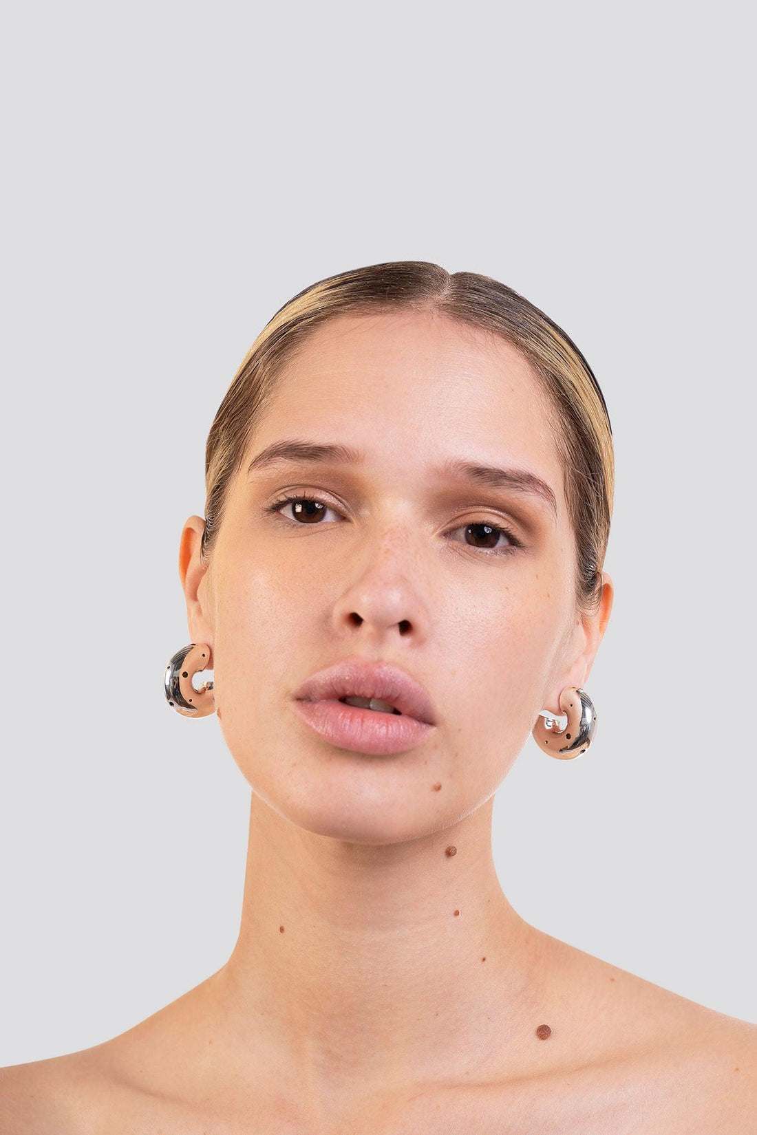 BOLD MEDIUM HOOPS SILVER - Paula Mendoza Jewelry Colombia