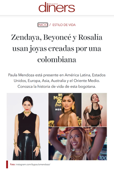 ARTÍCULO SOBRE PAULA MENDOZA