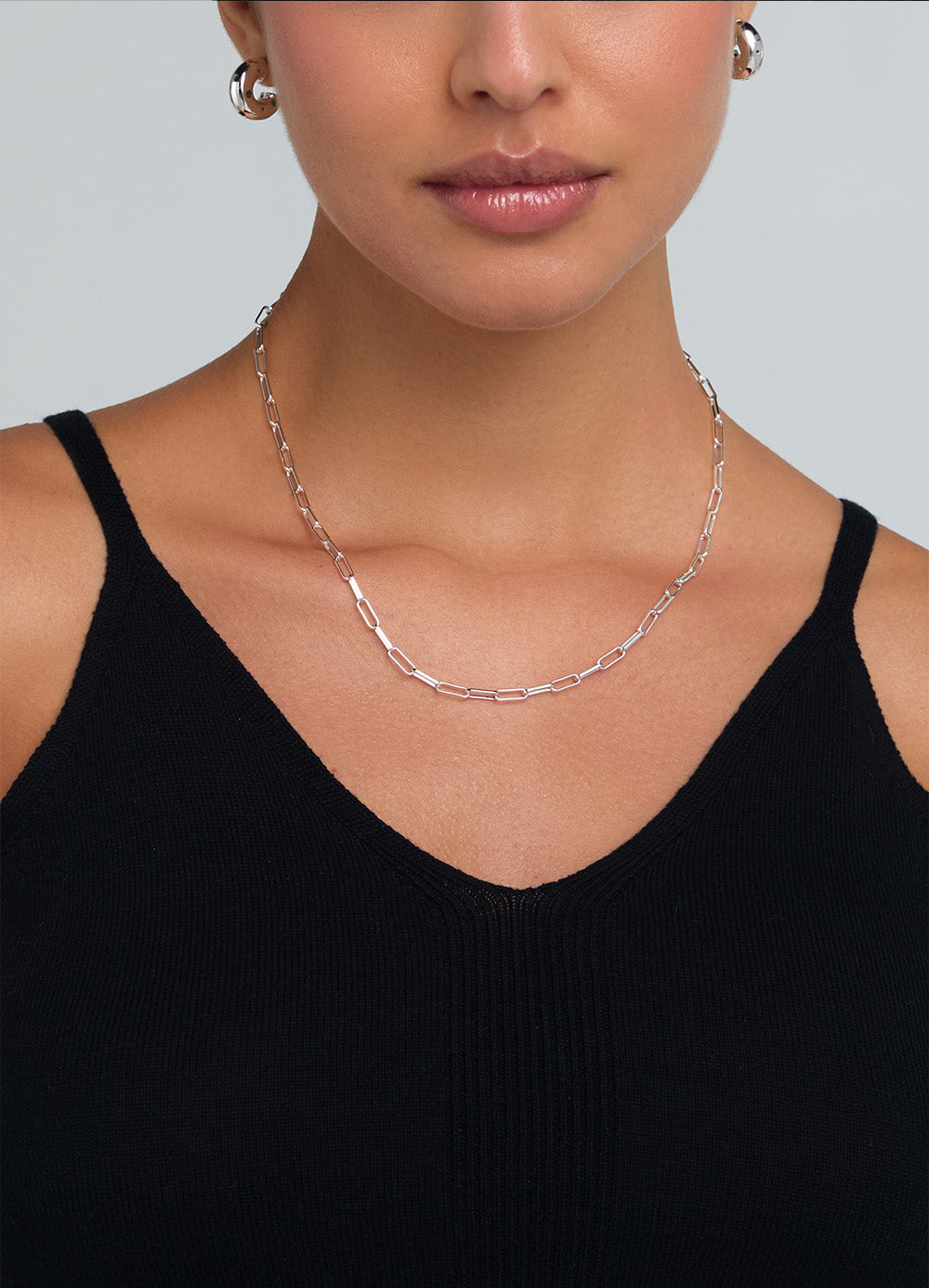 PM CHAIN NECKLACE SILVER