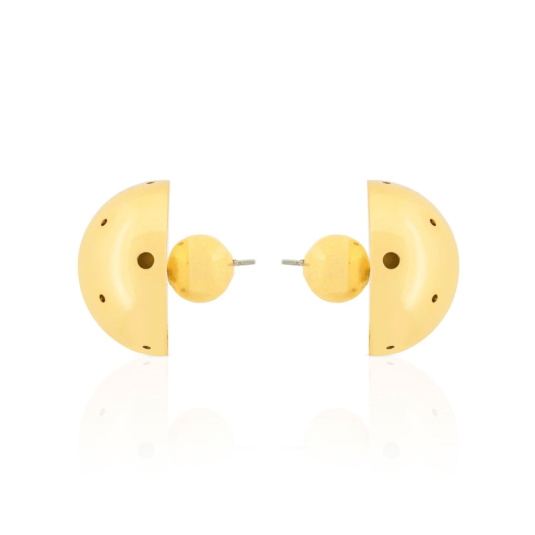BOLD MEDIUM BALL EARRINGS - Paula Mendoza Jewelry Colombia