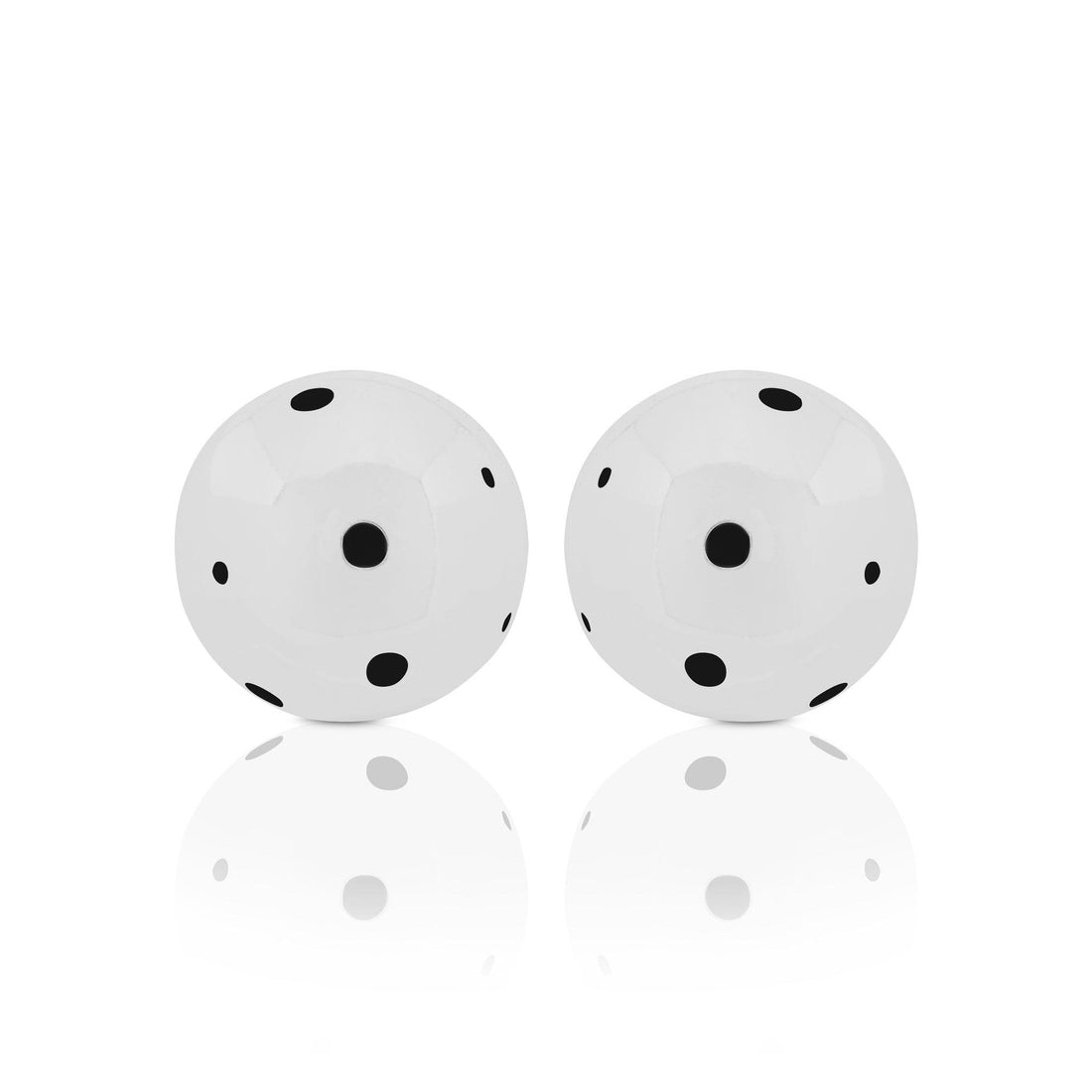 BOLD SMALL BALL EARRINGS SILVER - Paula Mendoza Jewelry Colombia