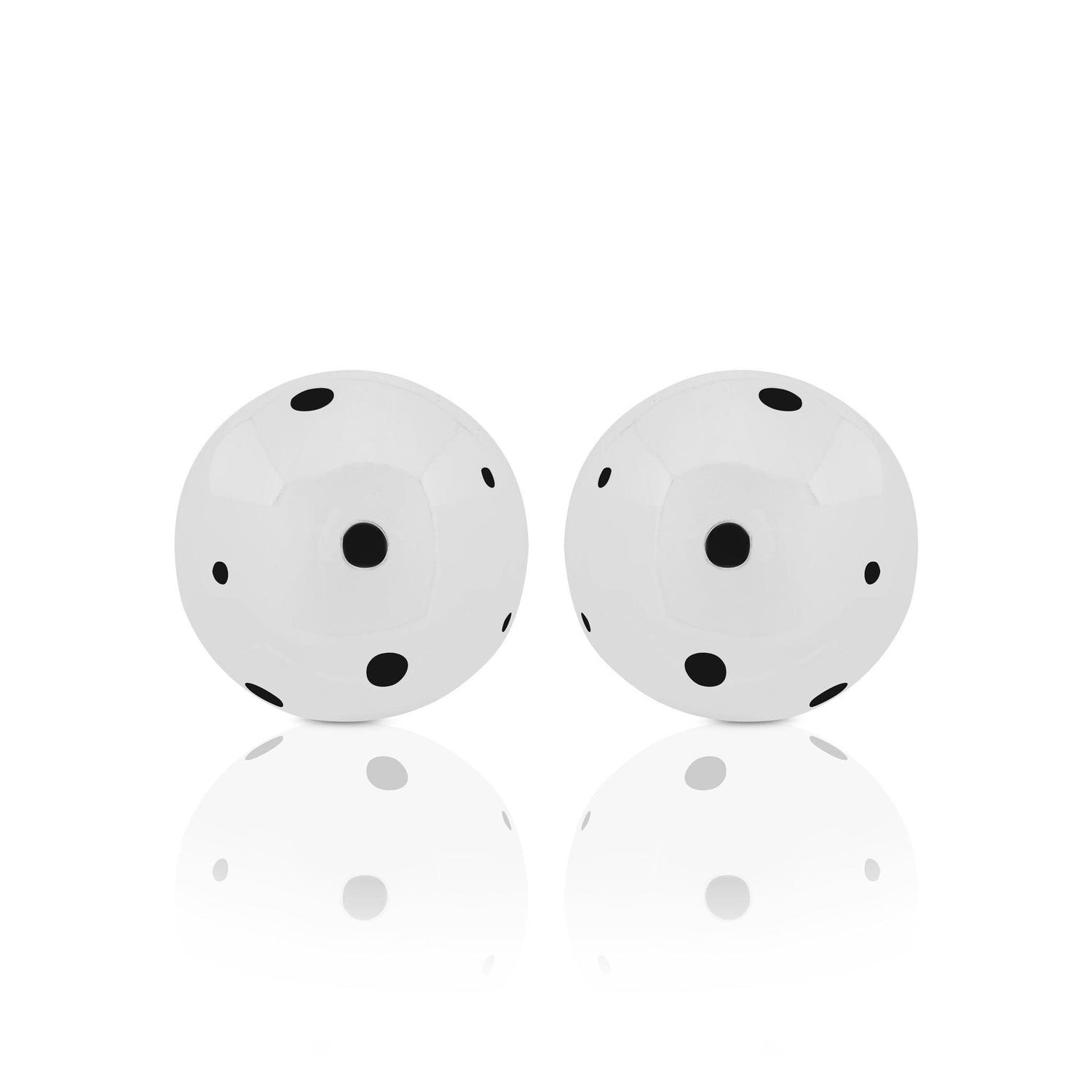 BOLD SMALL BALL EARRINGS SILVER - Paula Mendoza Jewelry Colombia