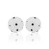 BOLD SMALL BALL EARRINGS SILVER - Paula Mendoza Jewelry Colombia