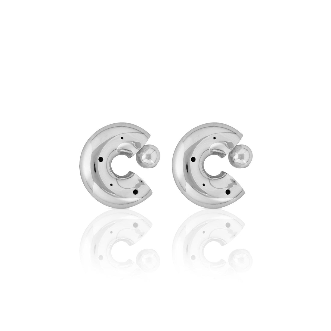 BOLDEST HOOPS SILVER - Paula Mendoza Jewelry Colombia