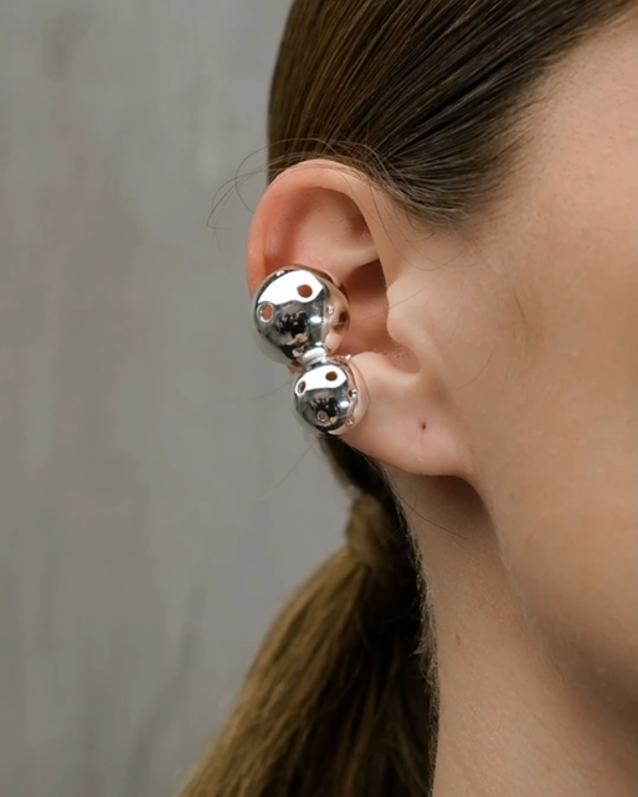 SET BUSHIDO EAR CUFF SILVER