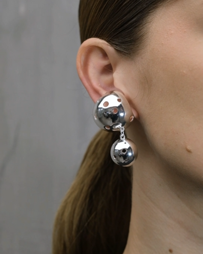 SET LORICA DOUBLE + NEO BIG EAR CUFF SILVER