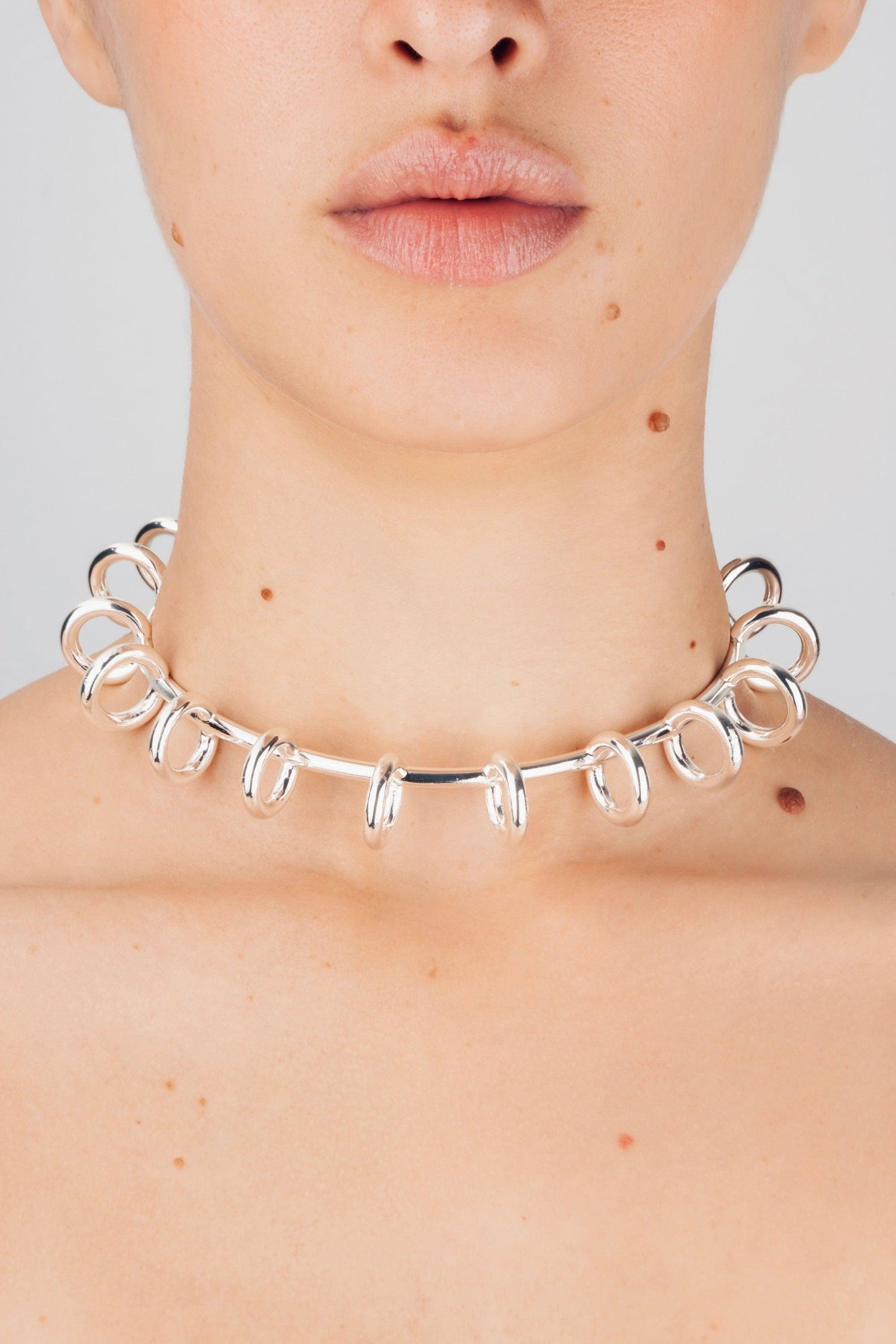 AROS CHOKER SILVER - Paula Mendoza Jewelry Colombia