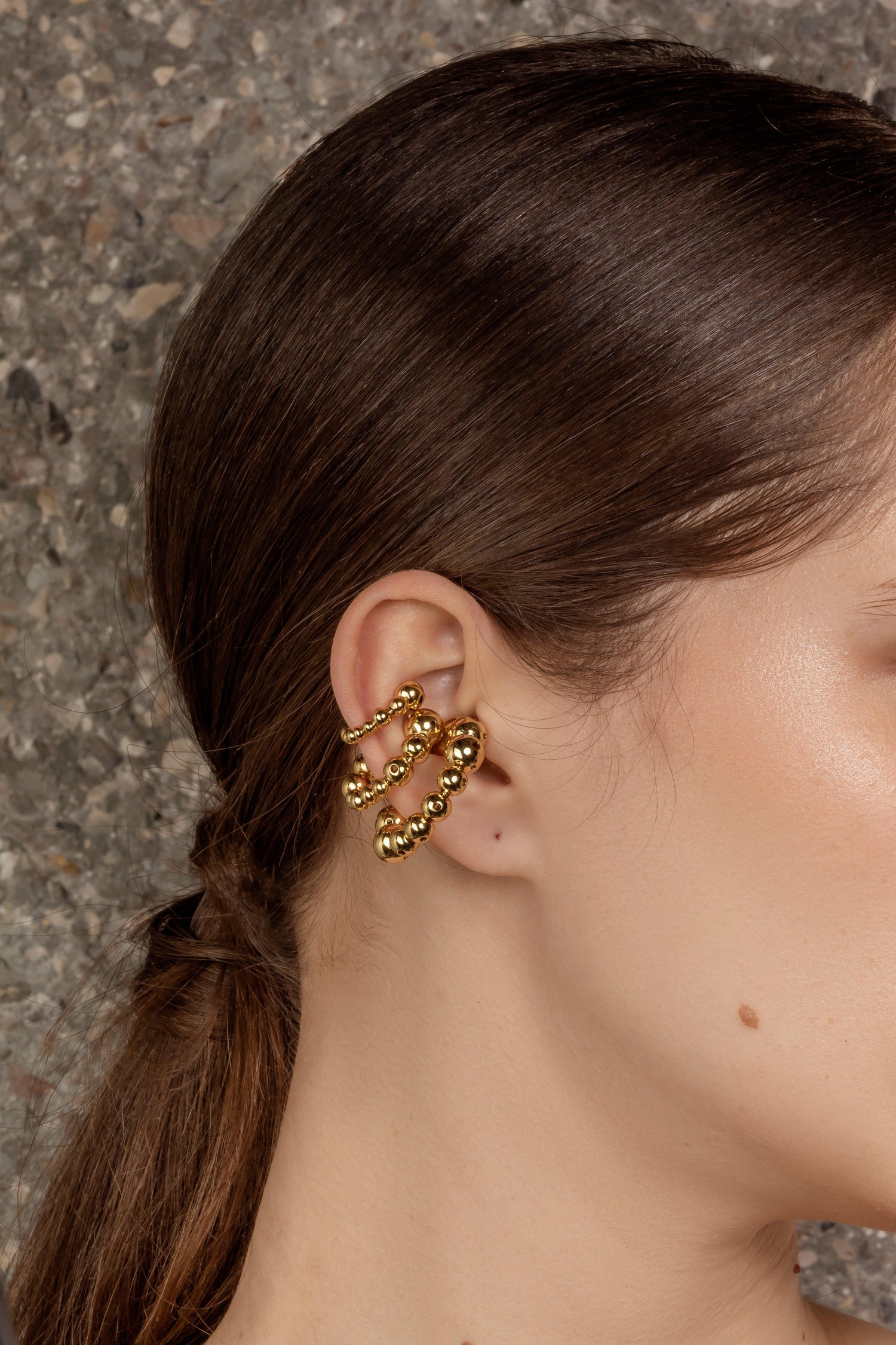 MEDIUM BUBBLE EARCUFF - Paula Mendoza Jewelry Colombia