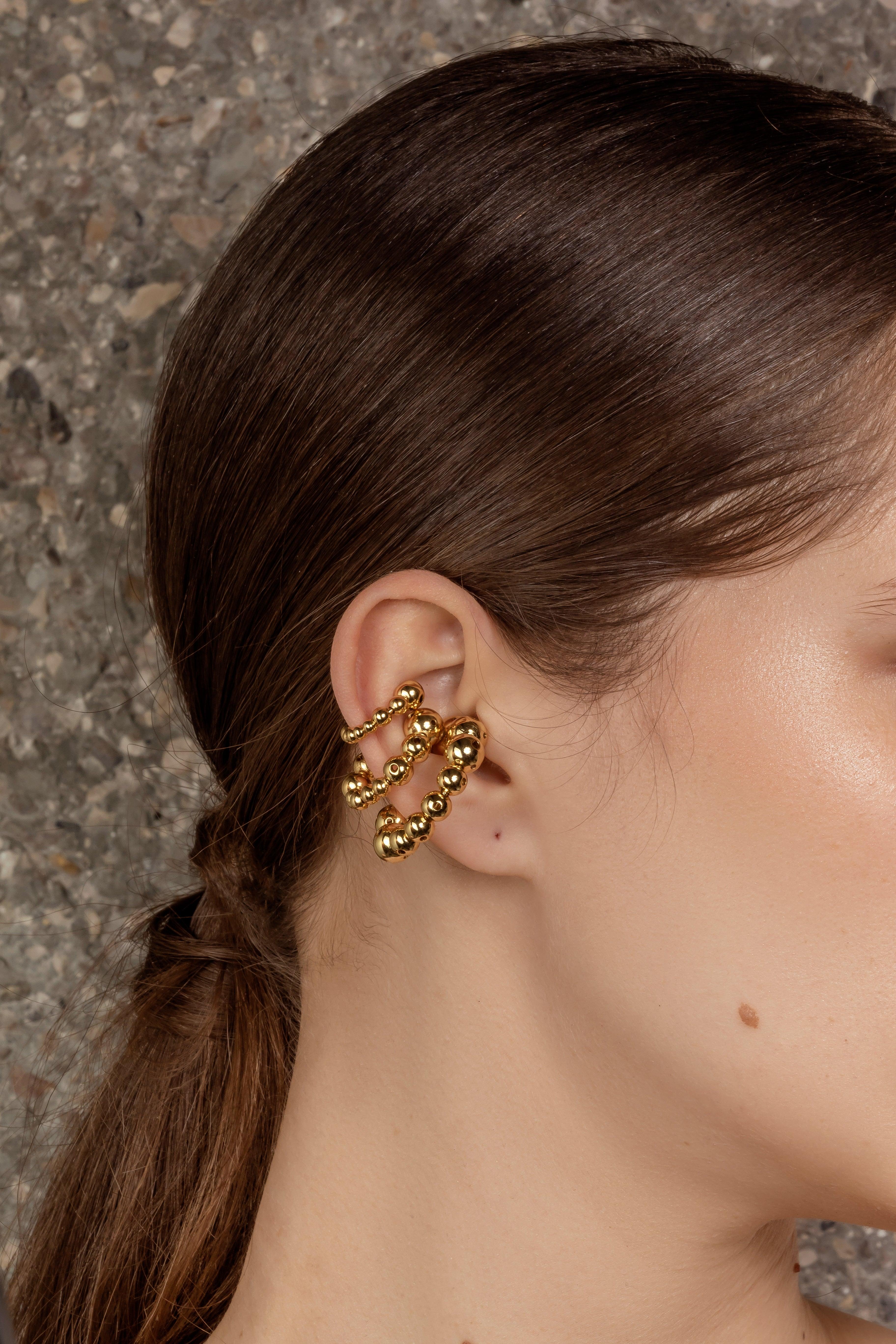 SMALL BUBBLE EARCUFF - Paula Mendoza Jewelry Colombia