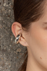 MEDIUM MOON EARCUFF SILVER - Paula Mendoza Jewelry Colombia
