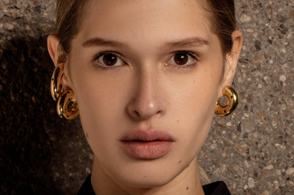 MEDIUM HOOPS EARRINGS - Paula Mendoza Jewelry Colombia