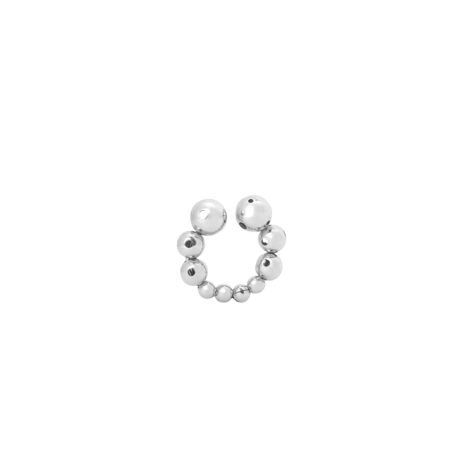 MEDIUM BUBBLE EARCUFF SILVER - Paula Mendoza Jewelry Colombia