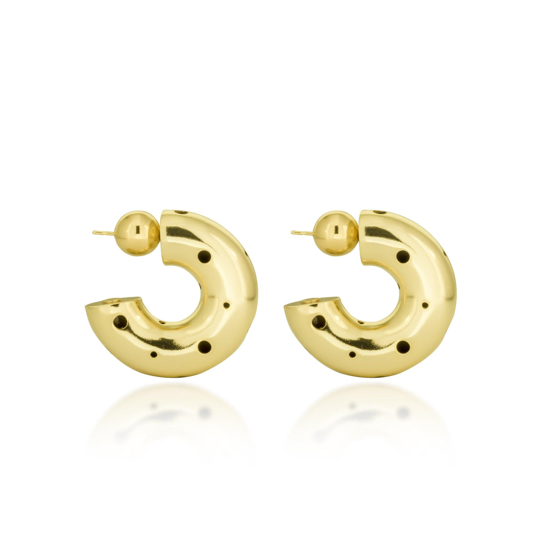 MEDIUM HOOPS EARRINGS - Paula Mendoza Jewelry Colombia