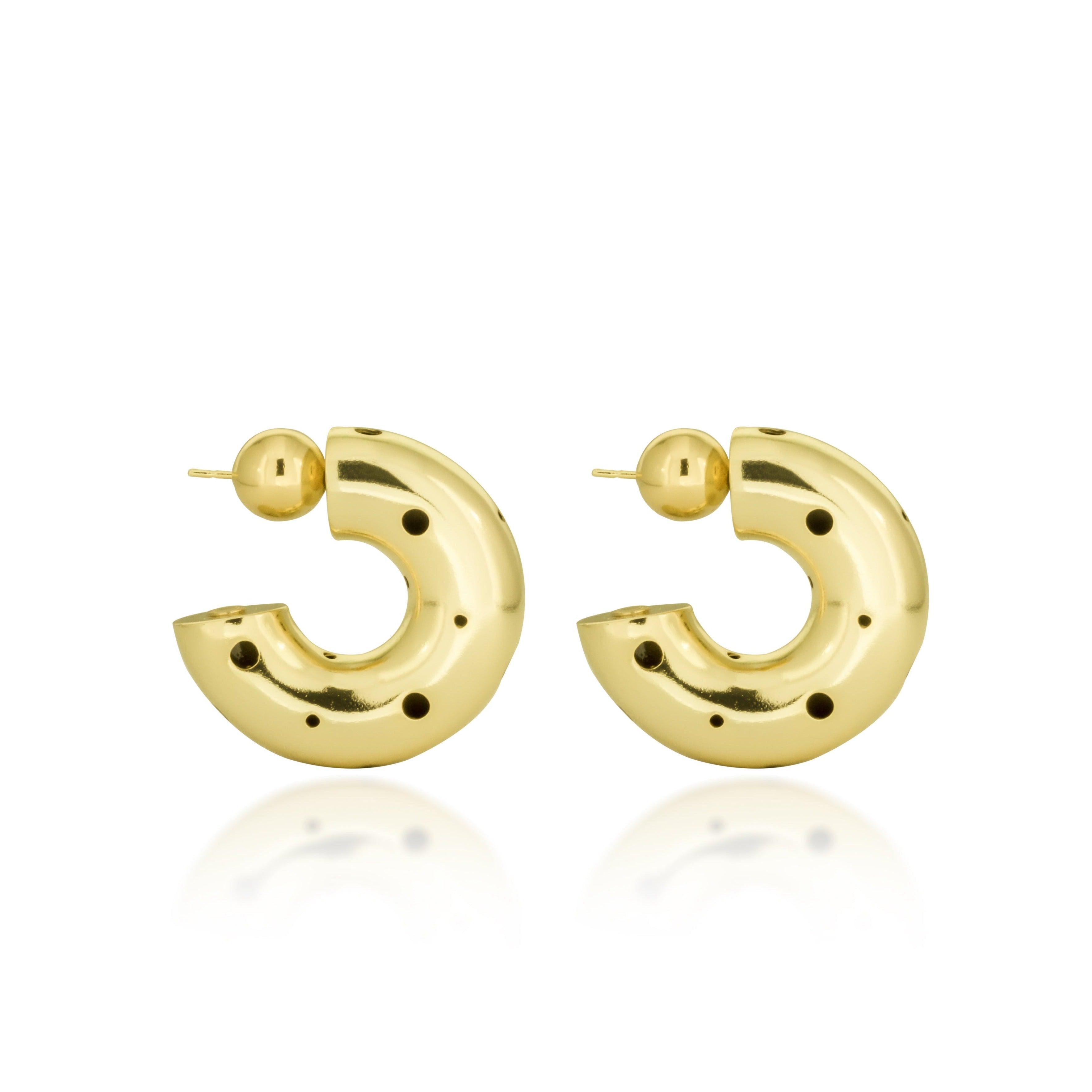 MEDIUM HOOPS EARRINGS - Paula Mendoza Jewelry Colombia